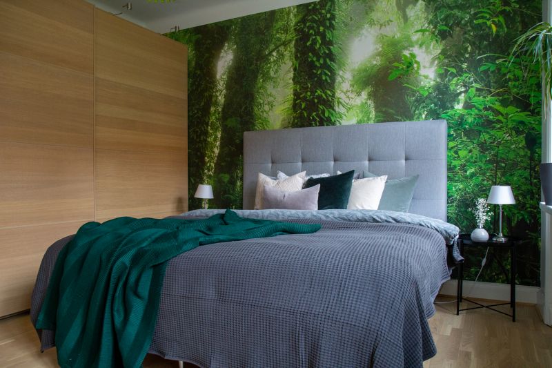 Bedroom Wallpaper Installation